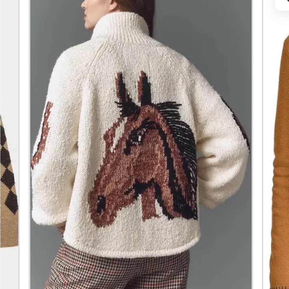 ISO Pilcro Horse cardigan sweater
